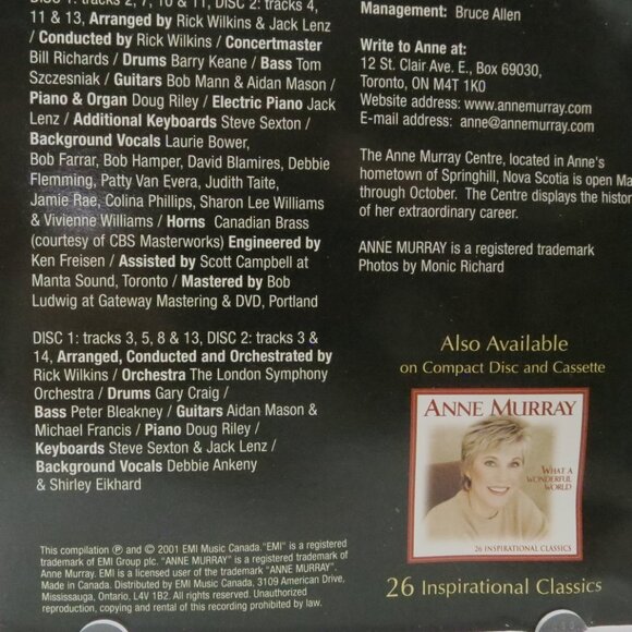 Anne Murray What a Wonderful Christmas Two Disc CD 2005 - Picture 3 of 6